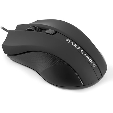 Pack Mars Gaming MRCP1 (Teclado + Ratón + Auriculares + Alfombrilla)