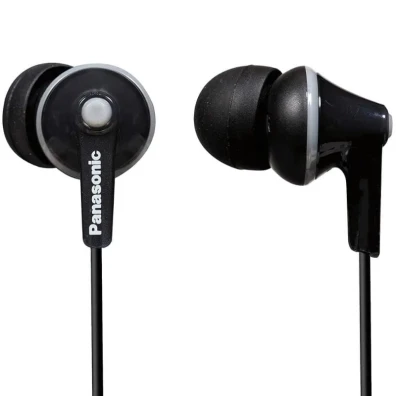 Auriculares Panasonic RP-HJE125E-A Alámbricos OctaRib Preto