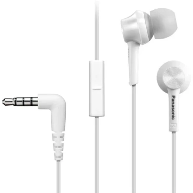 Auriculares Panasonic RP-TCM55E Branco Intraaurales Alámbricos