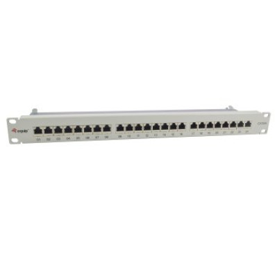 PATCH PANEL EQUIP 24 PUERTOS CATEGORIA 6A APANTALLADO GRIS CLARO