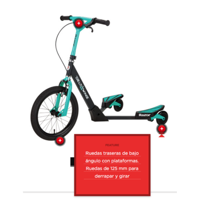 Razor de skate DeltaWing