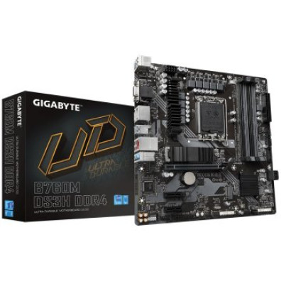 PB GIGABYTE B760M DS3H DDR4 M-ATX 12o/13o 4xDDR4 HDMI DISPLAYPORT VGA 4DDR4 3200MHz 2M.2 RAID USB-C - Micro ATX