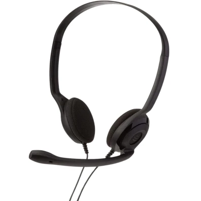 EPOS PC 3 preto com cabo auxiliar 2 x 3,5 mm de 2 metros