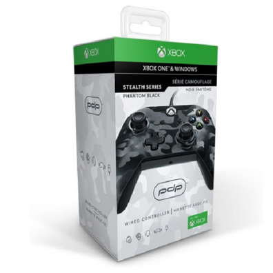 PDP WIRED CONTROLLER PHANTOM BLACK (XBOX ONE/PC)