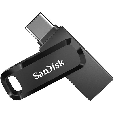 Pendrive Sandisk Ultra Dual Drive Go 128GB USB traseira Tipo C/USB