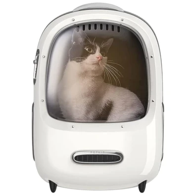 PETKIT Breezy Dome 2 Branco - Mochila de Viagem para Cães e Gatos
