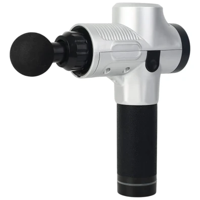 Pistola de Massagem Muscular Branco 30 Níveis - MG-009 com 6 Cabeças