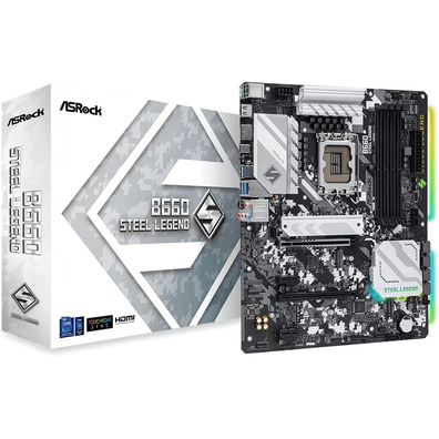 Assentos Base Asrock 1700 B660 Aço Legenda DDR4