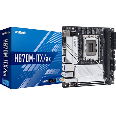 Raio Base Asrocha 1700 H670M ITX/AX DDR4