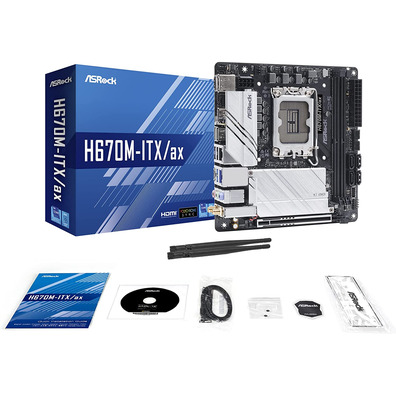 Raio Base Asrocha 1700 H670M ITX/AX DDR4