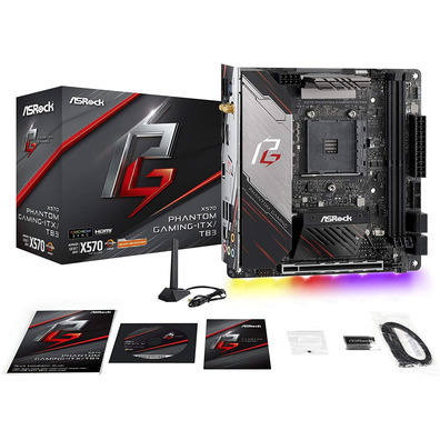 Assentos Base ASROCK X570 Phantom Gaming-ITX/TB3 AM4