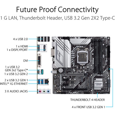 Base Base ASUS 1200 Prime Z590M-Mais