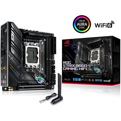 Matriz Base Asus 1700 ROG Strix B660-I Gaming Wifi