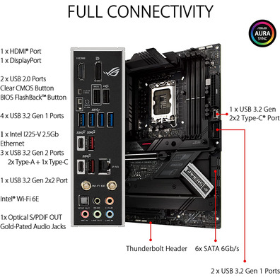 Matriz Base ASUS 1700 ROG Strix Z690-F Gaming Wifi