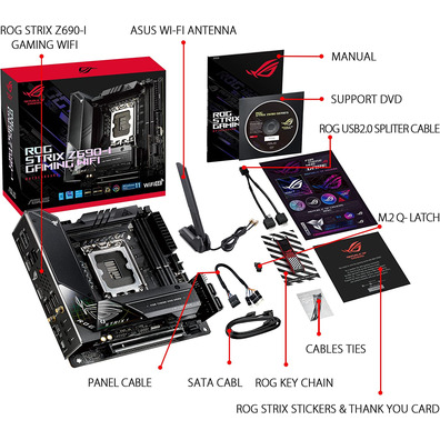 Matriz Base Asus 1700 ROG Strix Z690-i Gaming Wifi