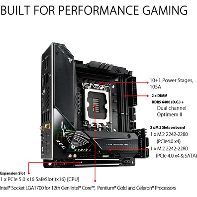 Matriz Base Asus 1700 ROG Strix Z690-i Gaming Wifi