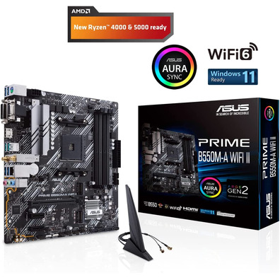 Assentos Base Asus Prime B550M-A-Wifi II AM4