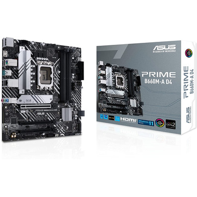 Raio Base Asus Prime B660M-A D4 Socket 1700 Micro ATX