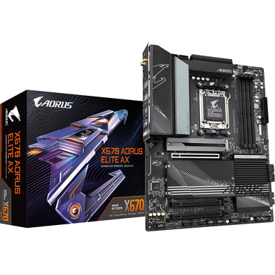 Raio Base Gigabyte X670 Aorus Elite AX AM5