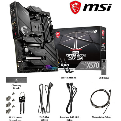 Rádio Base MSI AM4 MPG X570S EDGE Max Wifi