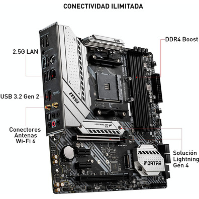 Acervo Base MSI MAG B550M Mortar Wifi AM4