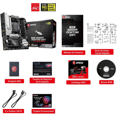 Acervo Base MSI MAG B550M Mortar Wifi AM4