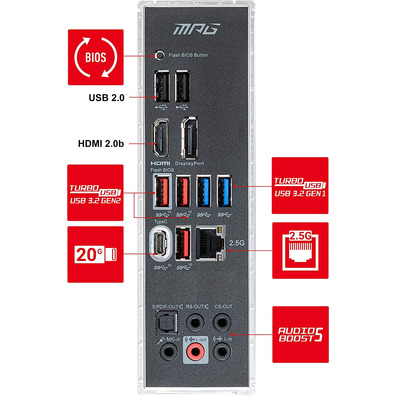 Tamanho Base MSI MPG Z590 Gaming Plus 1200