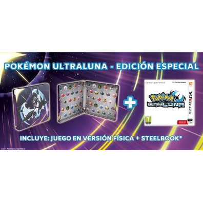Pokemon Ultraluna Edição especial Steelbook 3DS
