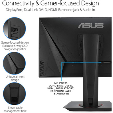 ASUS VG2548QR FHD LED 24.5 monitor "Preto