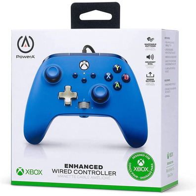 Power A Enhanced Wired Controller Blue (Xbox One / Xbox Series X/S)