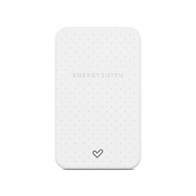 Powerbank Energy System 5000 mAh con cabo fio Blanco
