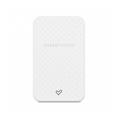 Powerbank Energy System 5000 mAh con cabo fio Blanco