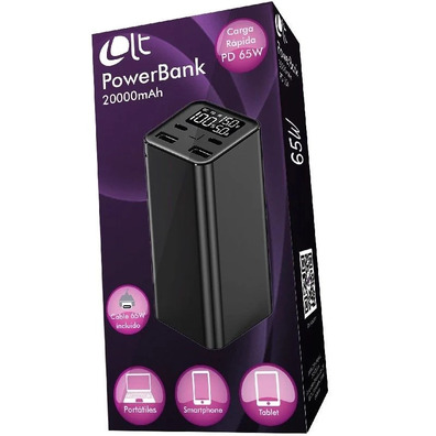 Powerbank Leotec 20000 mAh PD 65W Portáteis / Smartphones