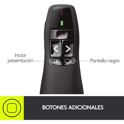 Apresentador Inalámbrico Logitech Presenter R400