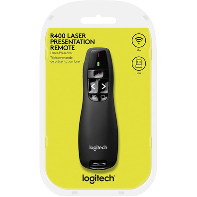 Apresentador Inalámbrico Logitech Presenter R400