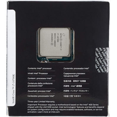 Procesador Intel Core i7-10700K Avengers Edição 3,80 GHz LGA 1200