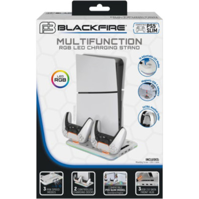 BLACKFIRE MULTIFUNCTION RGB LED CHARGING STAND SLIM (STANDARD & DIGITAL)