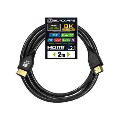 BLACKFIRE CABLE HDMI 2.1 8K ULTRA HIGH SPEED ( SWITCH 2 / PS4 / XBOX / XBX / SWITCH / PC ) (PRO)