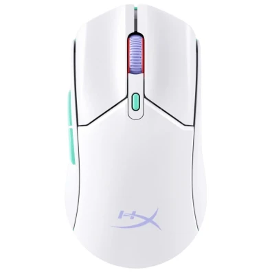 HP HyperX Pulsefire Haste 2 Core sem fio branco/Verde/Púrpura