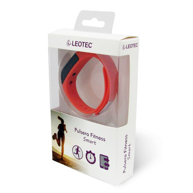 Pulseira Leotec Fitness Smart - Vermelho