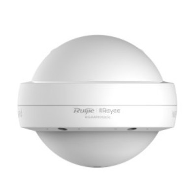 Ponto de Acesso Exterior Ruijie RG-RAP6262(G) Wifi 6 AX1800 5Ghz 1201Mbps 2xGb PoE