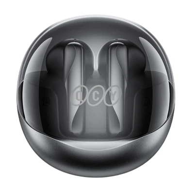 Auriculares QCY AilyBuds Clear T32 Preto - Som Ótimo