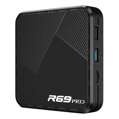 R69 Pro Android 14 8K WiFi 6 - TV Box PowerTV de última geração