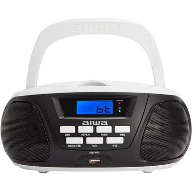 Rádio CD Aiwa Boombox BBTU-300BW Negro