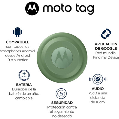 Rastreador GPS Motorola Moto Tag 2.0 Pack 4 Azul e Verde