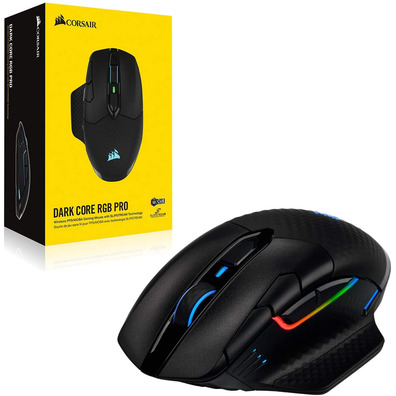 Ratón Corsair Dark Core RGB RF Wireless + Bluetooth Tico Tico 18000DPI