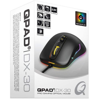 Ratón Gaming QPAD DX-30 3000 DPI