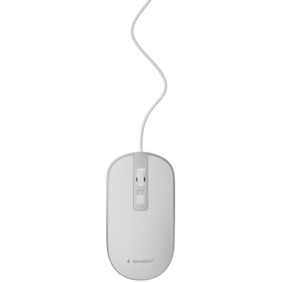 Gembird - Ratão Óptico Gembird Com Cabo Usb Em Branco Y Plata Gb71400