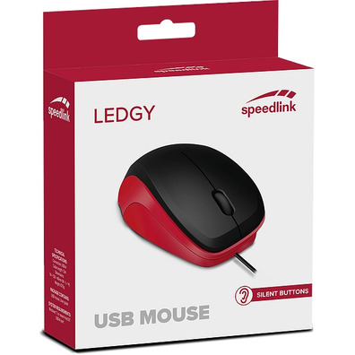 Mouse LEDGY Speedlink Vermelho