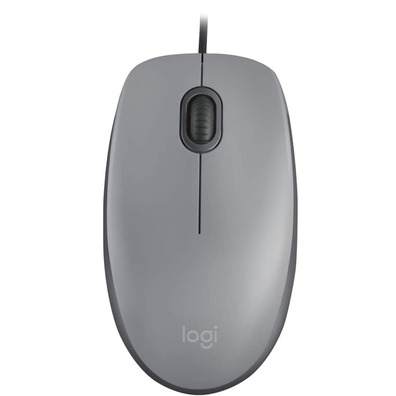 Ratón Logitech M110 Silencioso Mouse Gris 1000 DPI